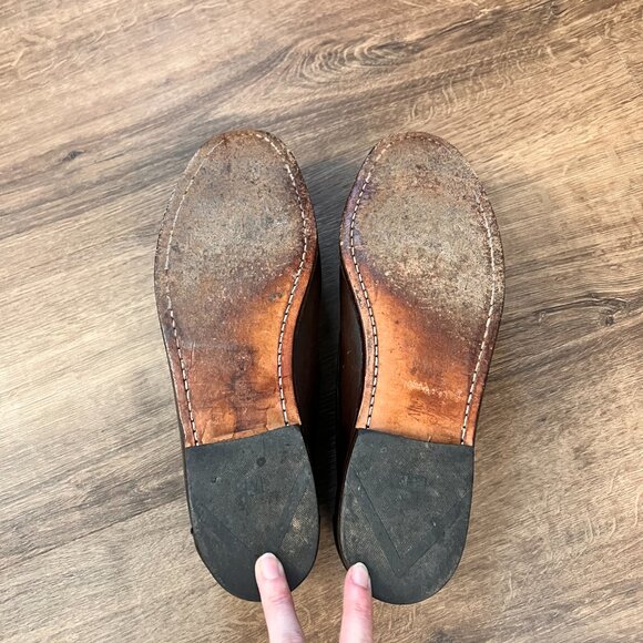 Allen Edmonds Cognac Leather Tassel Dress Shoes - Picture 10 of 11